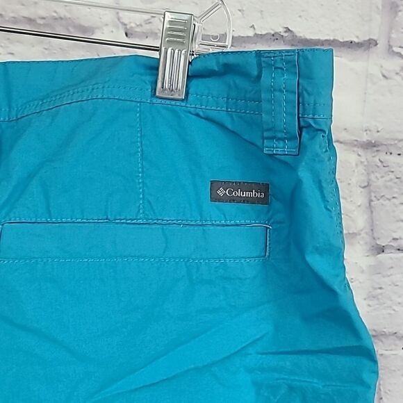 Men's Columbia Washed Out Shorts Blue Size 36 Cotton Poplin Chino Modern Outdoor - Picture 5 of 8